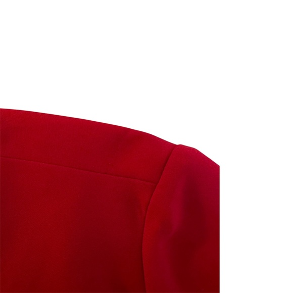 K Studio Collection Red Two-Piece Dress Suit with Shrug & Belt Size 14 - Picture 8 of 8